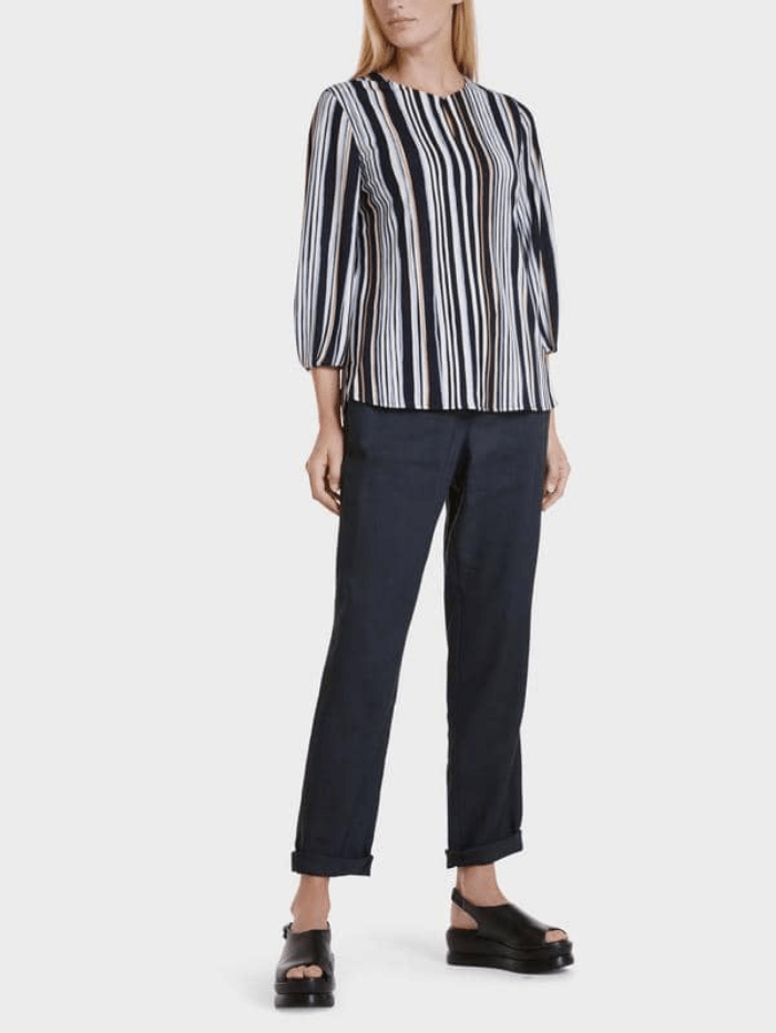 Marc Cain Collections Tops Marc Cain Collections Striped Top SC 55.10 J16 COL 395 izzi-of-baslow