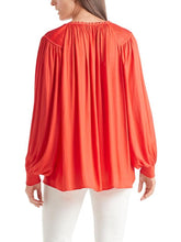 Marc Cain Collections Tops Marc Cain Collections Vibrant Orange Blouse QC 51.10 W19 224 Y izzi-of-baslow