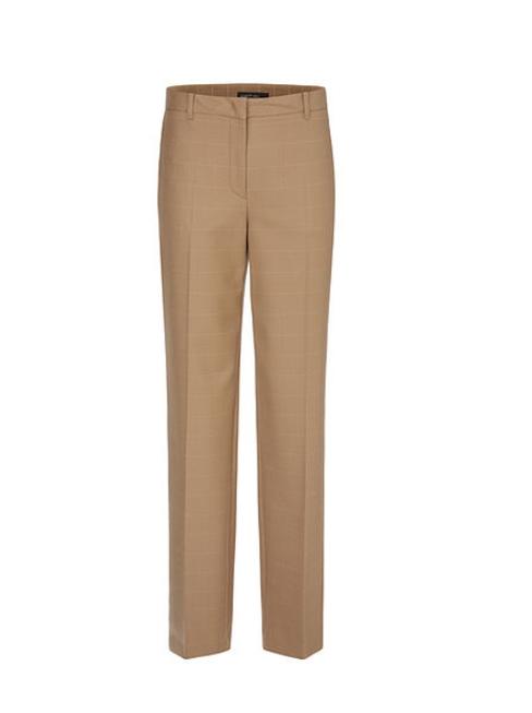 Marc Cain Collections Trousers 4 Marc Cain Collections Checked Trousers Cappuccino MC 81.04 W18 izzi-of-baslow
