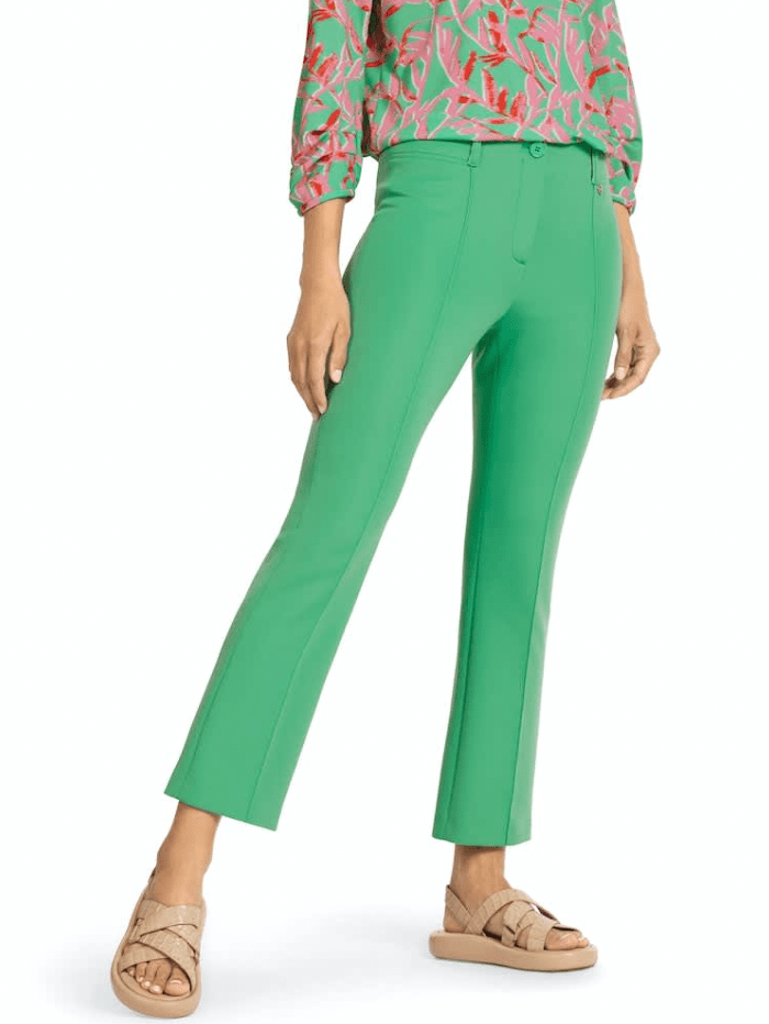 Marc Cain Collections Trousers Marc Cain Collections Baby Flare Green Trousers UC 81.21 J23 COL 550 izzi-of-baslow