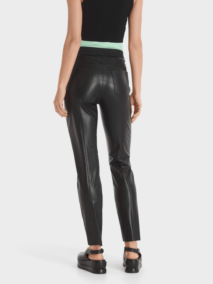 Marc Cain Collections Trousers Marc Cain Collections Black Faux Leather Trousers TC 82.18 J78 COL 900 izzi-of-baslow