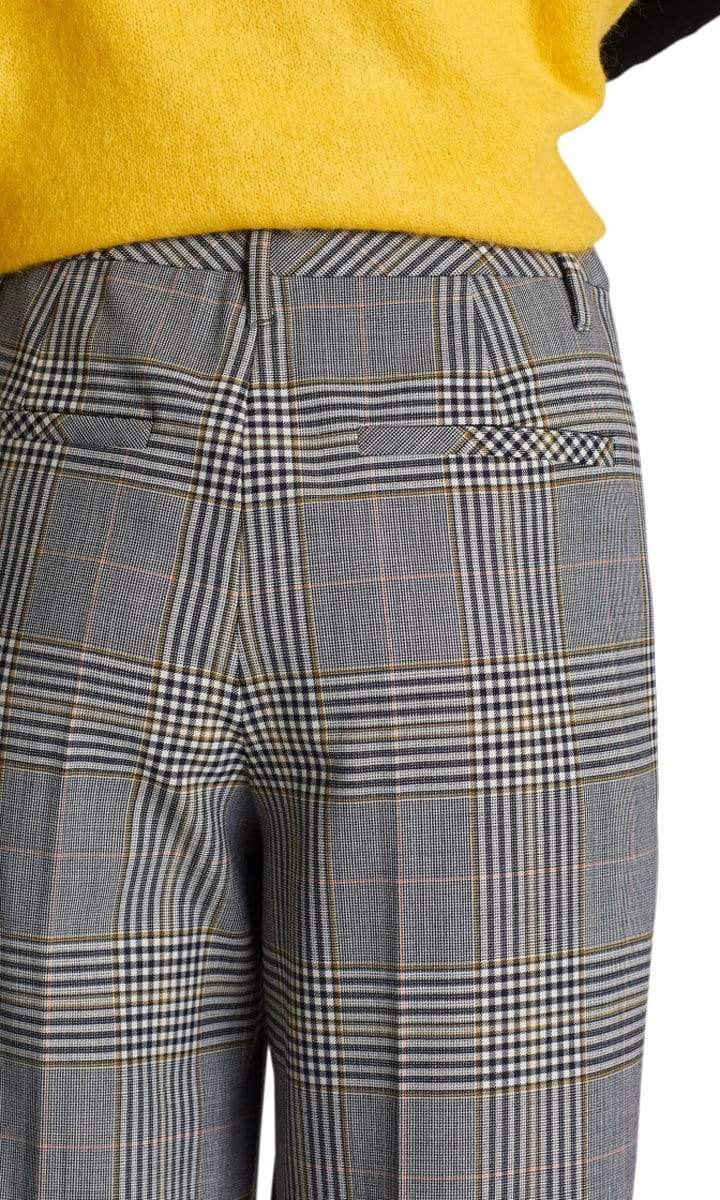 Marc Cain Collections Trousers Marc Cain Collections Checked Trousers Cognac MC 81.06 W02 izzi-of-baslow