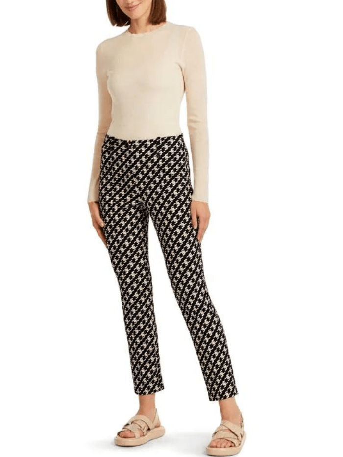 Marc Cain Collections Trousers Marc Cain Collections Geometric Printed Trousers UC 81.11 J11 COL 900 izzi-of-baslow