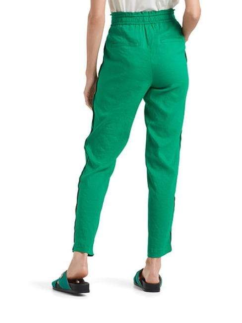 Marc Cain Collections Trousers Marc Cain Collections Linen Blend Trousers Bright Green NC 81.49 W47 552 izzi-of-baslow