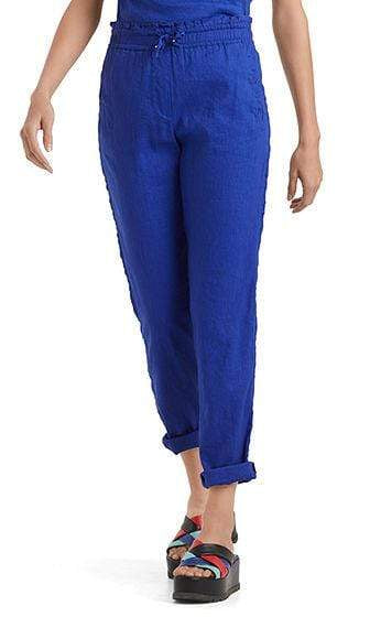 Marc Cain Collections Trousers Marc Cain Collections Linen Blend Trousers Ultramarine NC 81.49 W47 izzi-of-baslow