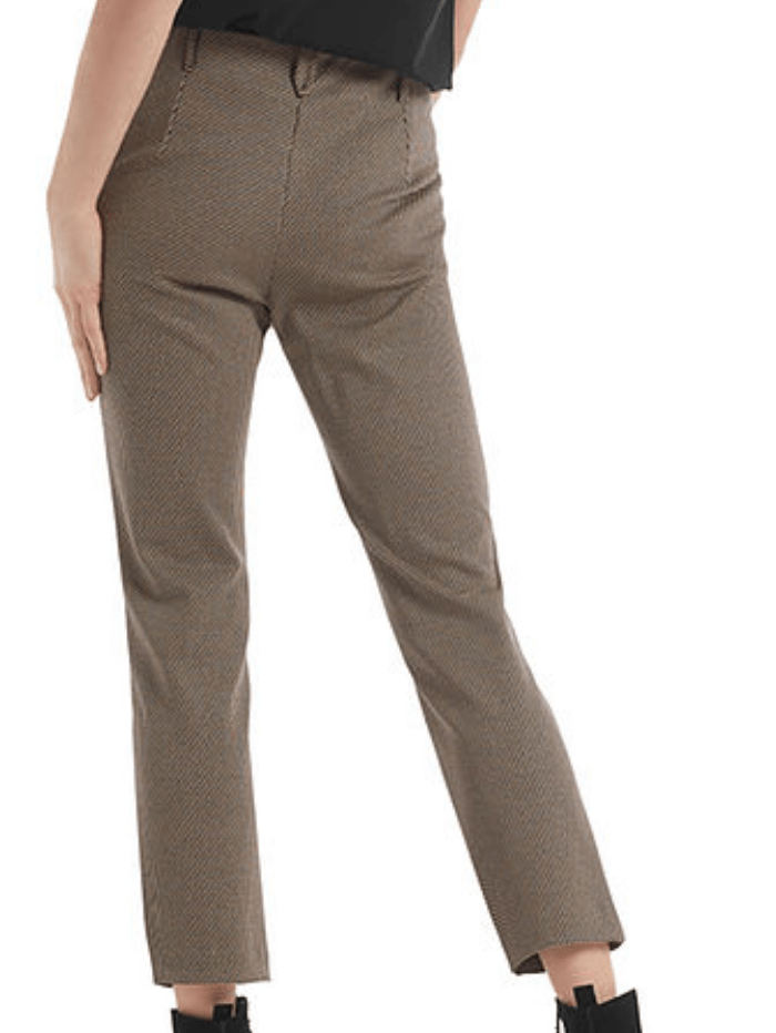 Marc Cain Collections Trousers Marc Cain Collections Sandy Beige Patterned Trousers RC 81.11 J10 COL 209 izzi-of-baslow