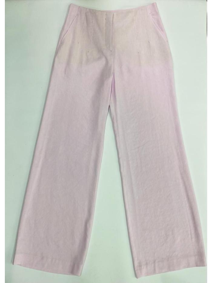 Marc Cain Collections Trousers Marc Cain Collections Soft Lilac Pink Linen Mix Trouser QC 81.42 W47 702 izzi-of-baslow
