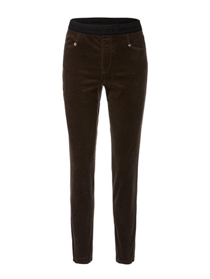 Marc Cain Collections Trousers Marc Cain Collections Stretch Velvet Olive Jeans RC 82.18 W48 COL 595 izzi-of-baslow