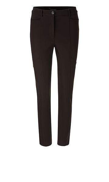 Marc Cain Collections Trousers Marc Cain Collections Stretchy Trousers in Dark Moro 696 PC 81.08 W14 izzi-of-baslow