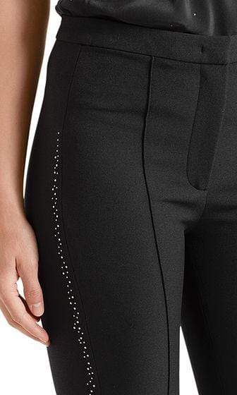 Marc Cain Collections Trousers Marc Cain Collections Trousers with Swarovski Crystals black 900 PC 81.48 W71 izzi-of-baslow