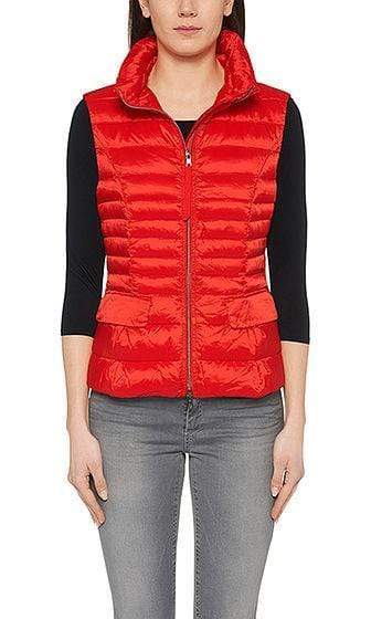 Marc Cain Essentials Coats and Jackets Marc Cain Essentials Quilted Gilet with Down Scarlet +E 37.15 W11 272 izzi-of-baslow