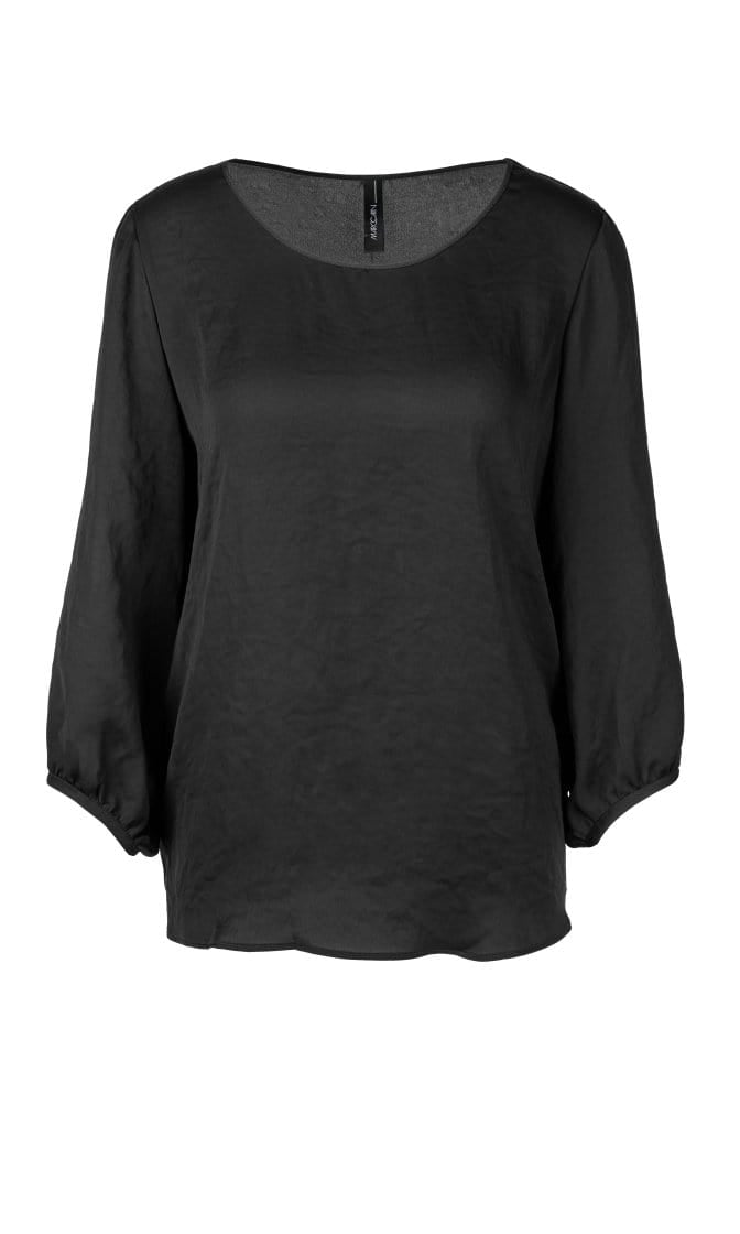 Marc Cain Essentials Tops Marc Cain Essentials Blouse In Black +E51 09 W40 izzi-of-baslow