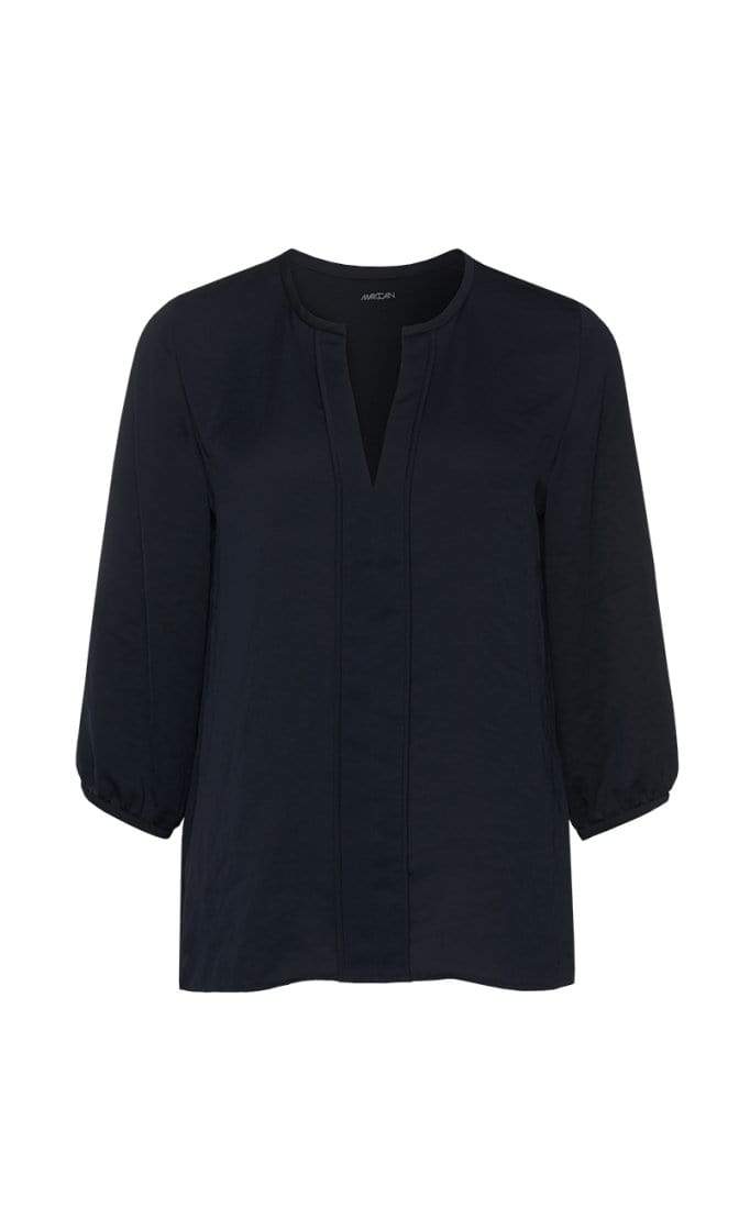 Marc Cain Essentials Tops Marc Cain Essentials Blouse In Navy +E51 32 W38 izzi-of-baslow