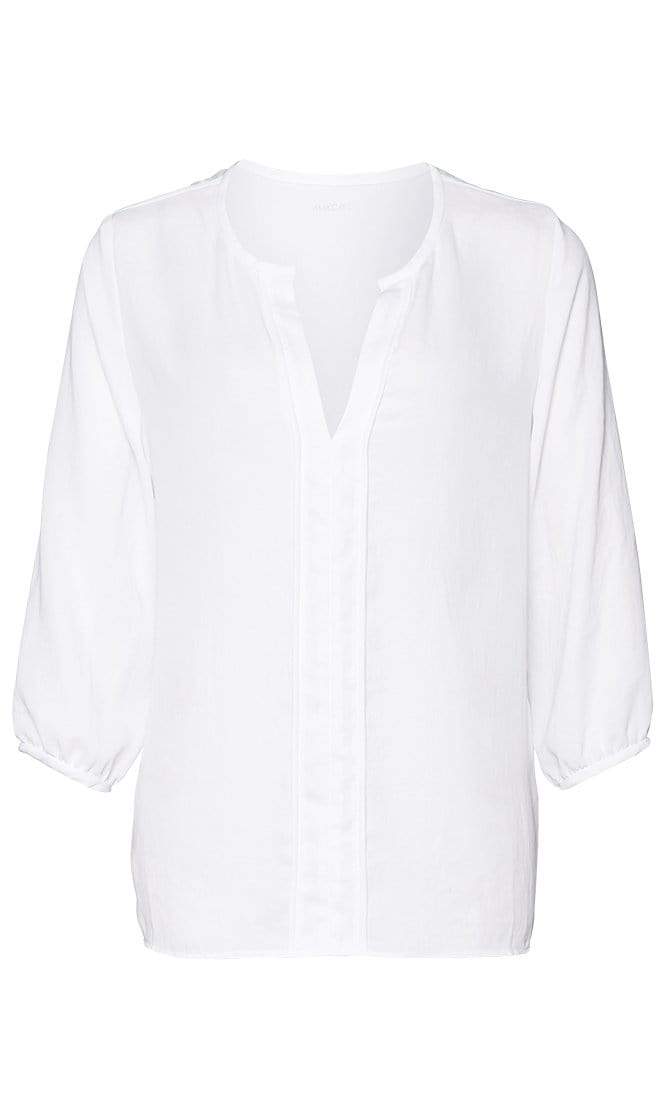 Marc Cain Essentials Tops Marc Cain Essentials Blouse In White +E51 32 W38 izzi-of-baslow