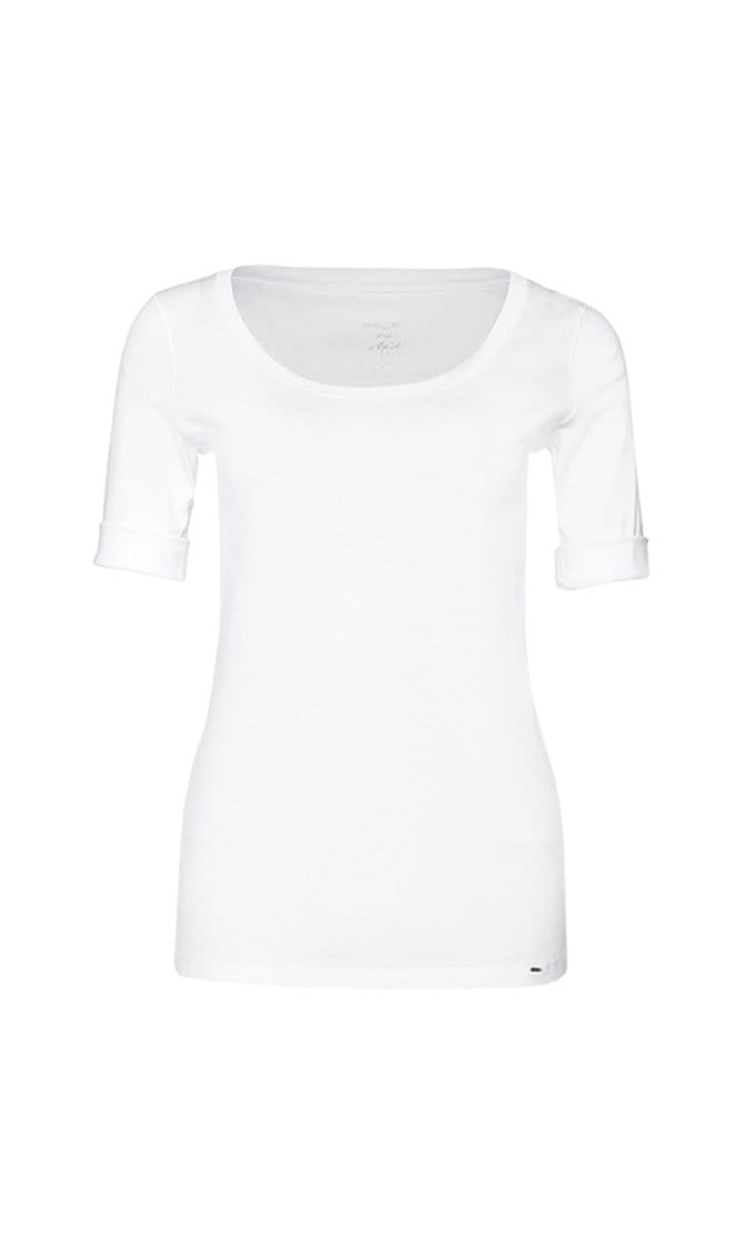 Marc Cain Essentials Tops Marc Cain Essentials Round Necked T Shirt +E48 69 J14 izzi-of-baslow