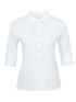 Marc Cain Essentials Tops Marc Cain Essentials White Polo Top +E 53.01 J50 100 izzi-of-baslow