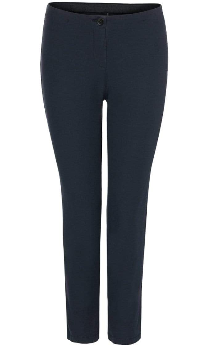 Marc Cain Essentials Trousers Marc Cain Essentials Cropped Trouser in  Navy +E81 37 W33 izzi-of-baslow