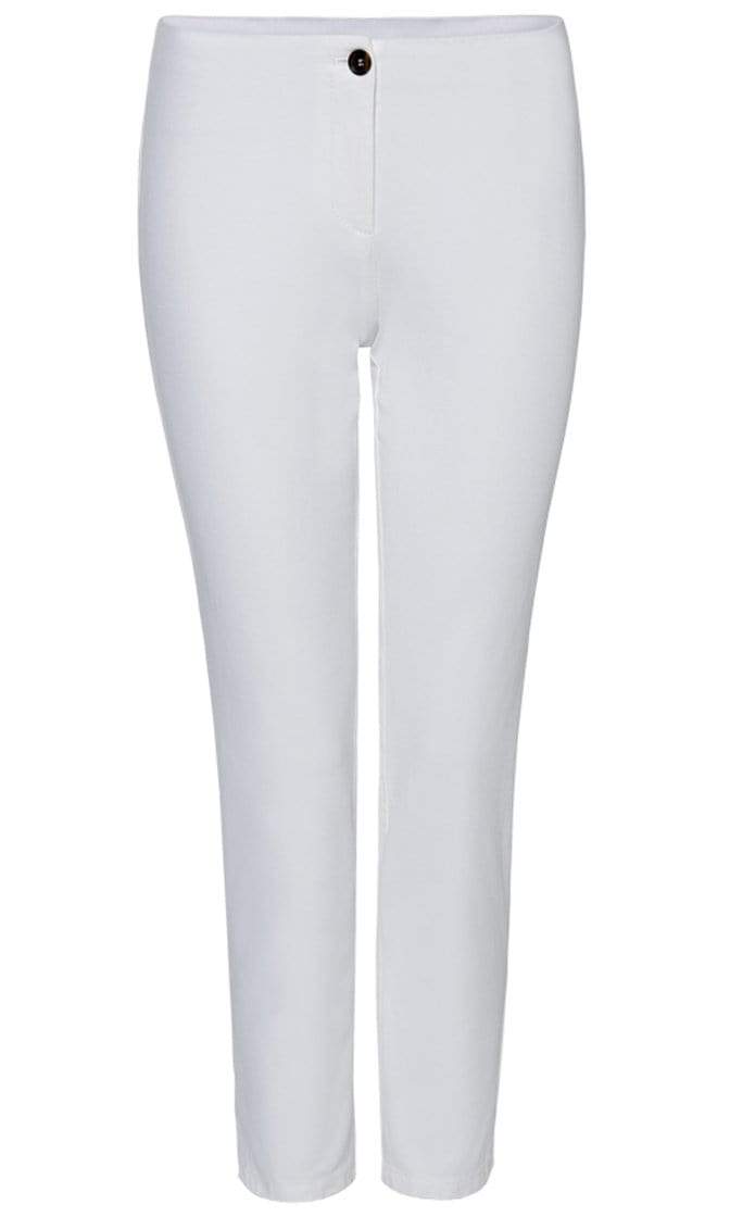 Marc Cain Essentials Trousers Marc Cain Essentials Cropped Trouser in  White +E81 37 W33 izzi-of-baslow