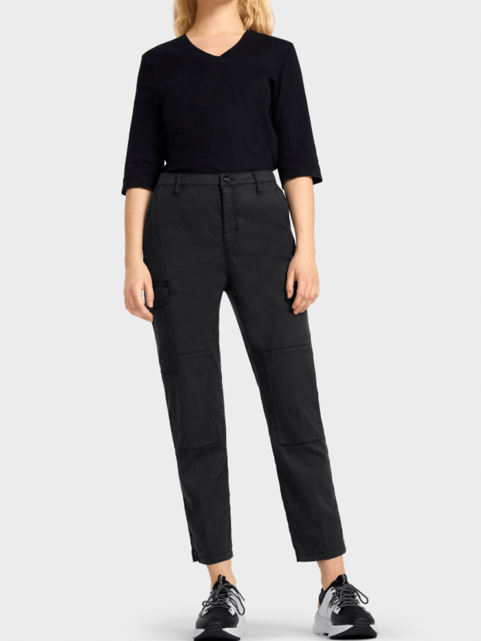 Marc Cain Pants Trousers Marc Cain Pants Collection Black Cargo Trousers UP 81.02 W50 COL 900 izzi-of-baslow