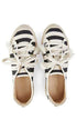 Marc Cain Shoes 3 Marc Cain Striped espadrille sneakers Black NB SI.02 W09 izzi-of-baslow