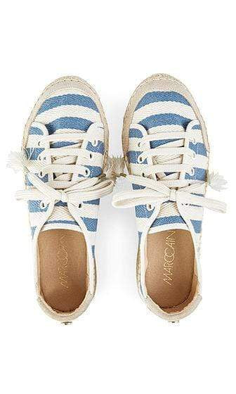 Marc Cain Shoes 3 Marc Cain Striped espadrille sneakers Regatta NB SI.02 W09 izzi-of-baslow