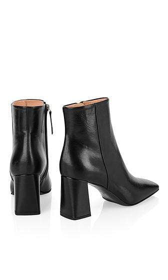 Marc Cain Shoes Marc Cain Black Leather Ankle Boots in Square Shape PB SB.09 L22 G izzi-of-baslow