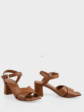 Marc Cain Shoes Marc Cain Dark Tan Heeled Strap Sandals SB SG.14 L03 COL 654 izzi-of-baslow