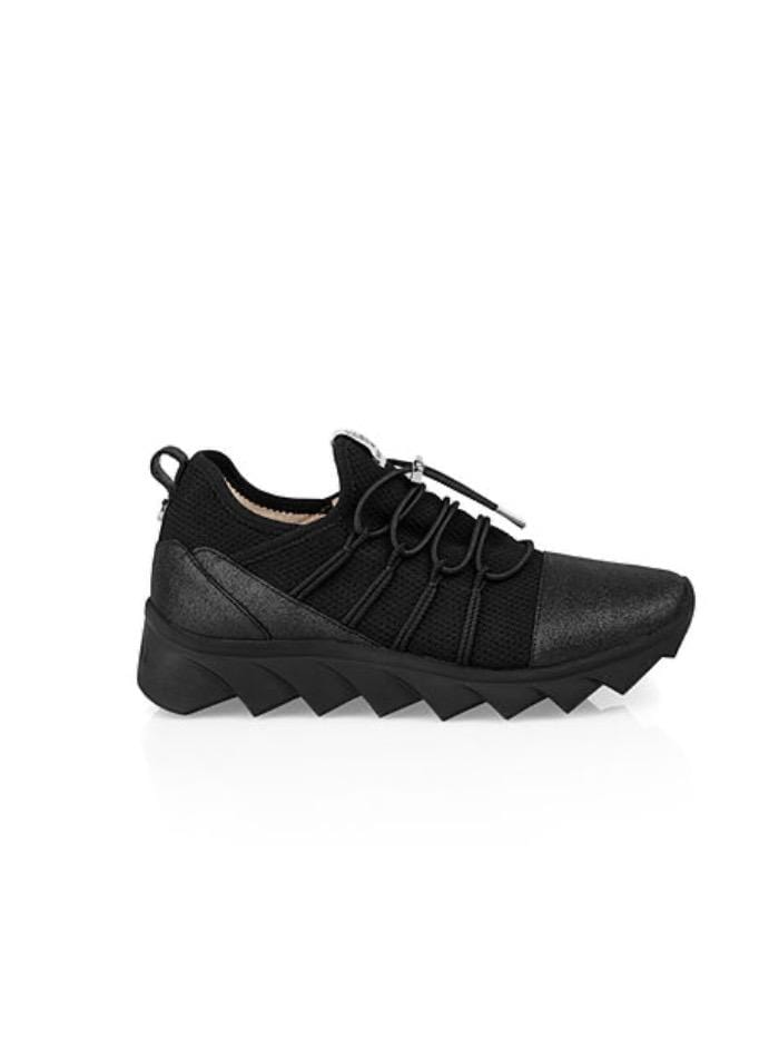 Marc Cain Shoes Marc Cain Knitted Trainers in Black with Sparkly Detailing QB SH.03 M01 izzi-of-baslow