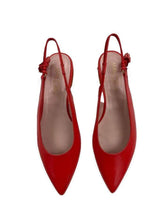 Marc Cain Shoes Marc Cain Orange Leather Flat Pumps with Tassel Detail QB SF.05 L32 224 izzi-of-baslow