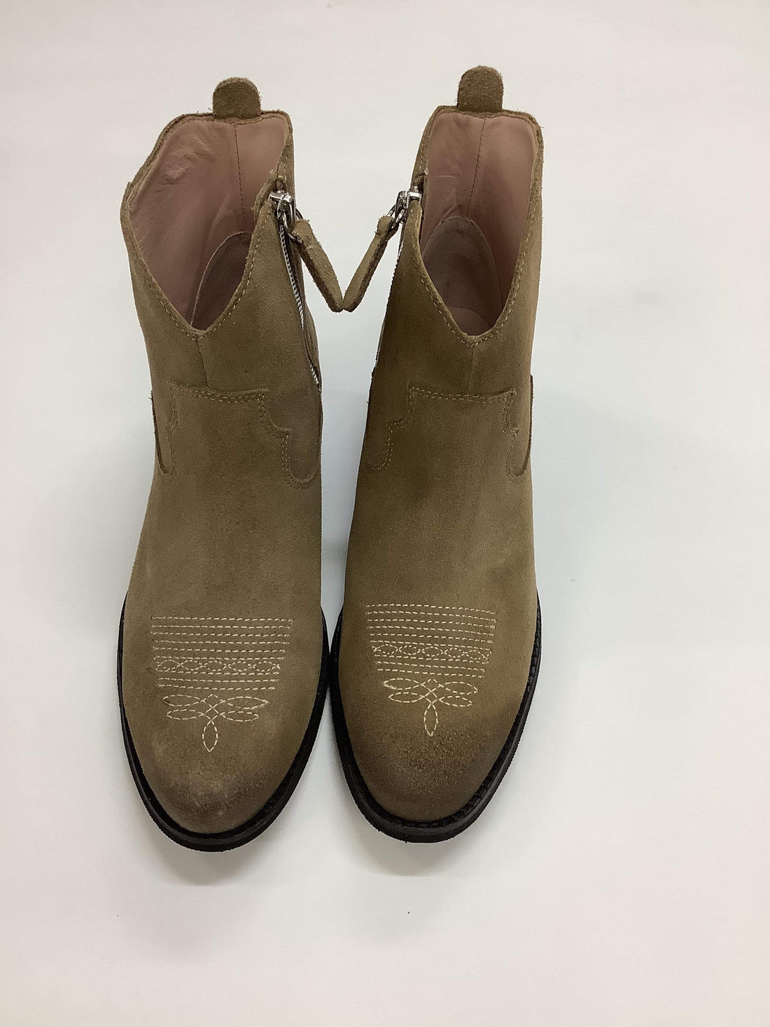 Marc Cain Shoes Marc Cain Short Beige Cowboy Style Boot MB SB.11 L37 izzi-of-baslow