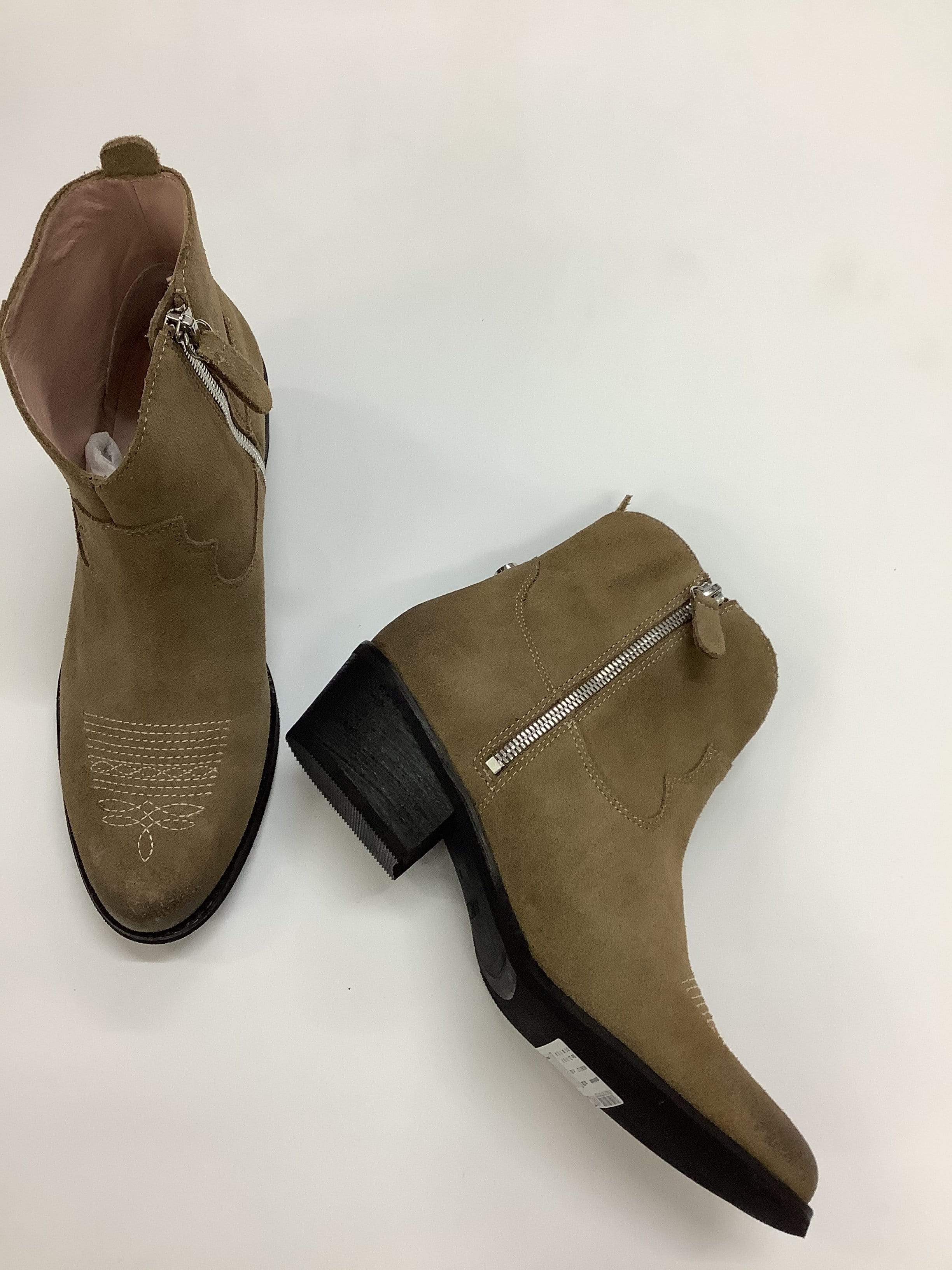 Marc Cain Shoes Marc Cain Short Beige Cowboy Style Boot MB SB.11 L37 izzi-of-baslow