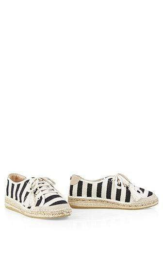 Marc Cain Shoes Marc Cain Striped espadrille sneakers Black NB SI.02 W09 izzi-of-baslow