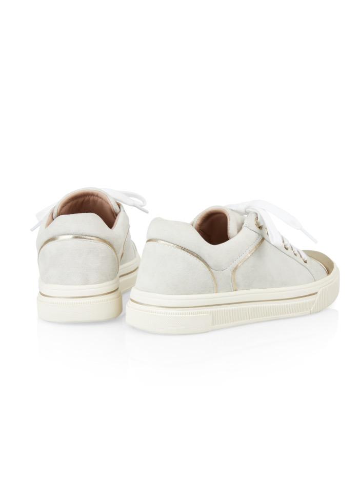 Marc Cain Shoes Marc Cain Trainers Off White With Gold QB SH.10 L07 110 izzi-of-baslow