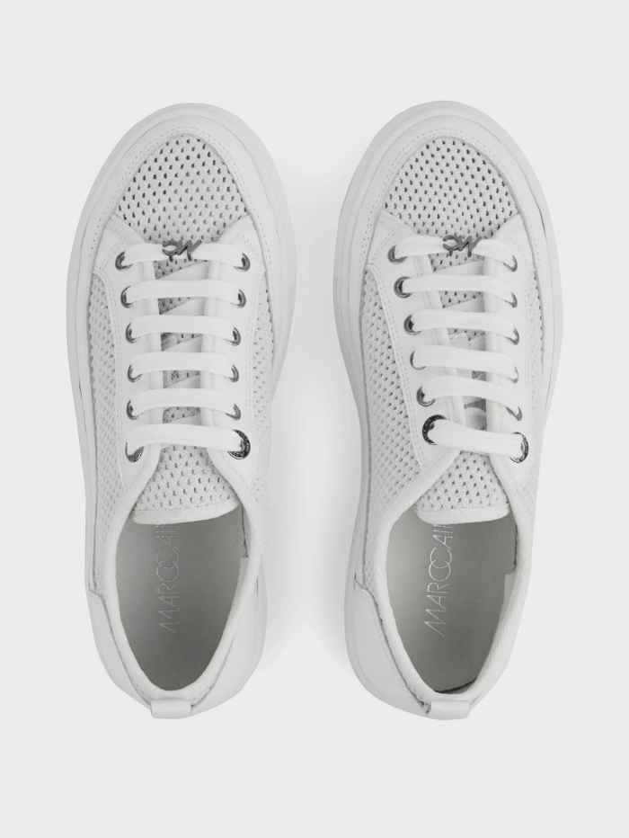Marc Cain Shoes Marc Cain White Trainers SB SH.16 M03 COL 100 izzi-of-baslow