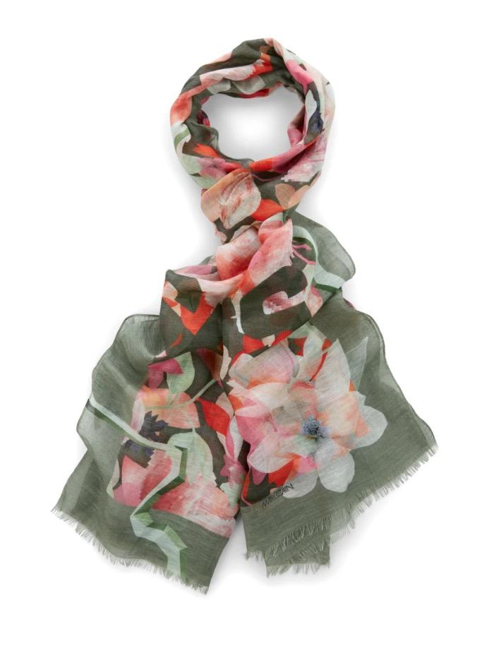 Marc Cain Sports Accessories One Size Marc Cain Sports Printed Scarf QS B4.07 Z05 476 izzi-of-baslow