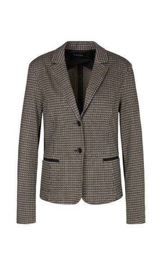 Marc Cain Sports Coats and Jackets Marc Cain Sports Checked Jersey Blazer PS 34.07 J31 izzi-of-baslow