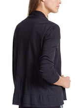 Marc Cain Sports Coats and Jackets Marc Cain Sports Jersey Flounced Jacket Black LS 31.03 J55 izzi-of-baslow