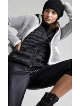 Marc Cain Sports Coats and Jackets Marc Cain Sports Off White and Black Knitted Jacket QS 31.06 M15 910 Y izzi-of-baslow