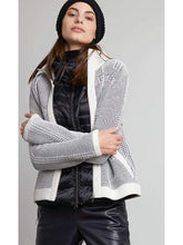 Marc Cain Sports Coats and Jackets Marc Cain Sports Off White and Black Knitted Jacket QS 31.06 M15 910 Y izzi-of-baslow