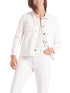 Marc Cain Sports Coats and Jackets Marc Cain Sports Off White Denim Jacket In Sustainable Cotton With Fringe Detail QS 31.03 D02 110 Y izzi-of-baslow