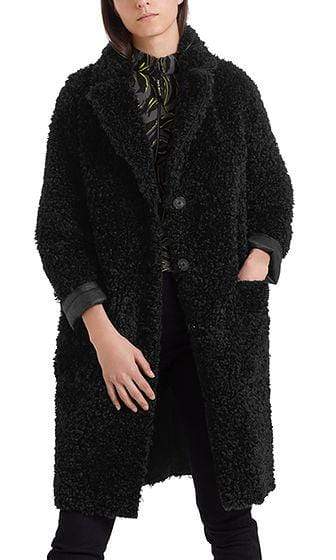 Marc Cain Sports Black Reversible Faux Fur Coat PS 12.05 W86 900 Izzi of Baslow
