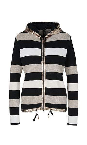 Marc Cain Sports Coats and Jackets Marc Cain Sports Striped Knitted Jacket PS 31.08 M01 izzi-of-baslow