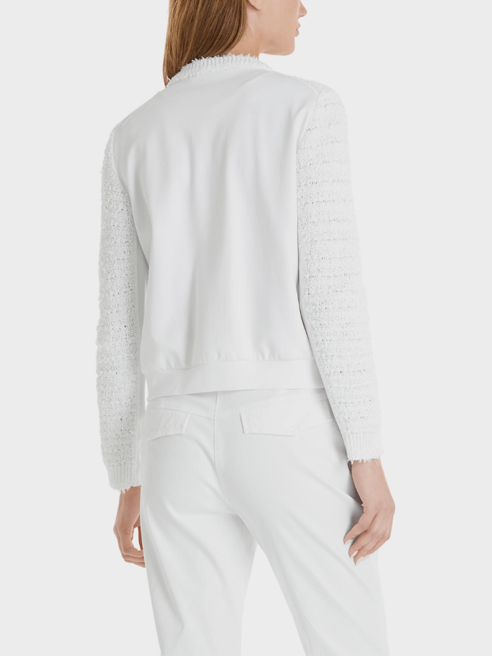 Marc Cain Sports Coats and Jackets Marc Cain Sports White Knitted Jacket SS 31.40 M23 COL 100 izzi-of-baslow