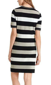 Marc Cain Sports Dress Marc Cain Sports Striped Knitted Dress PS 21.14 M01 izzi-of-baslow