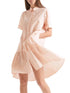 Marc Cain Sports Dresses Marc Cain Sports Cotton Dress With Flounced Hem Powder Pink QS 21.24 W30 145 izzi-of-baslow