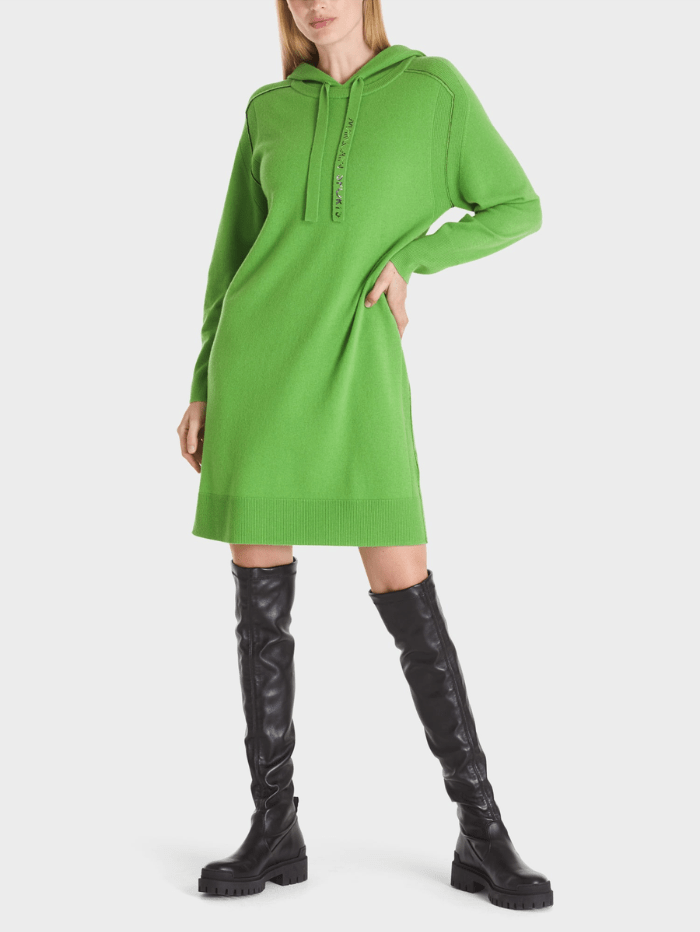 Marc Cain Sports Dresses Marc Cain Sports Green Knitted Jumper Dress TS 21.35 M81 COL 530 izzi-of-baslow