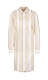 Marc Cain Sports Dresses Marc Cain Sports Striped Beige and  White Striped Dress  NS 21.22 W40 izzi-of-baslow