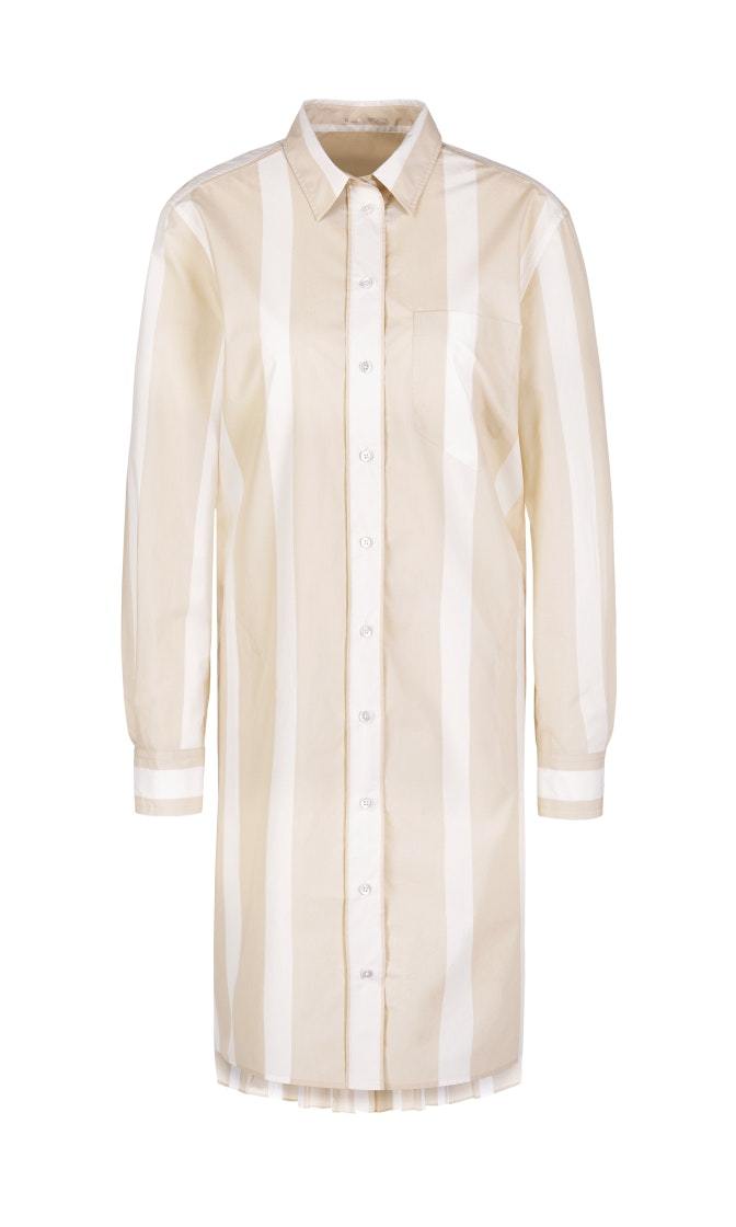 Marc Cain Sports Dresses Marc Cain Sports Striped Beige and  White Striped Dress  NS 21.22 W40 izzi-of-baslow