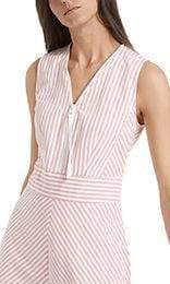 Marc Cain Sports Dresses Marc Cain Sports Striped Summer Pink and White Striped Dress  NS 21.30 W42 izzi-of-baslow
