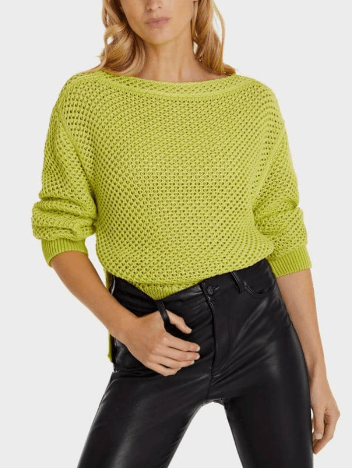 Marc Cain Sports Jumper Marc Cain Sports Lemon Knitted Jumper SS 41.20 M14 COL 412 izzi-of-baslow
